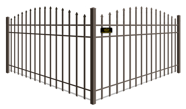 Arched Top aluminum fence company in St. Louis MO