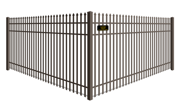 Double Picket Spear Top aluminum fence company in St. Louis MO