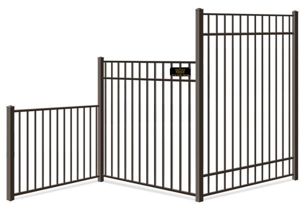 Aluminum fence height options St. Louis MO