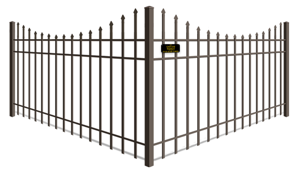 Scalloped Top aluminum fence company in St. Louis MO