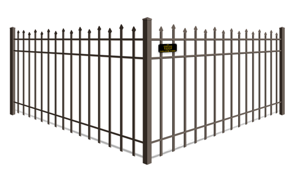 Staggered Picket aluminum fence company in St. Louis MO