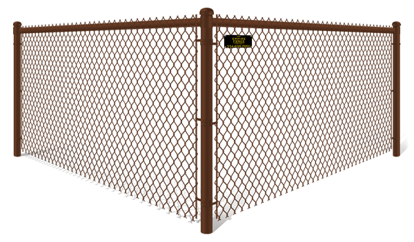 Brown Plastic Chain Link fence contractor in St. Louis MO