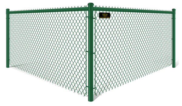 Green Chain Link fence contractor in St. Louis MO