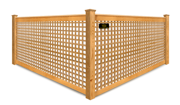 Decorative Lattice wood fence company in St. Louis MO