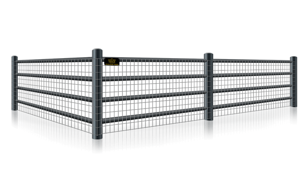 Metal pipe fence for farms in the St. Louis MO area.