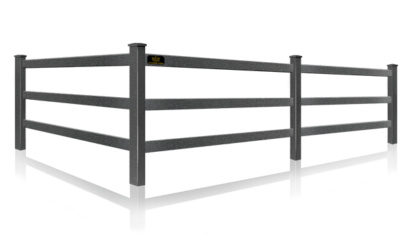 Steel Rail Fence for horse farms in the St. Louis MO area.