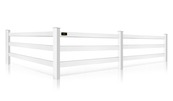 Decorative vinyl rail fence in the St. Louis MO area.