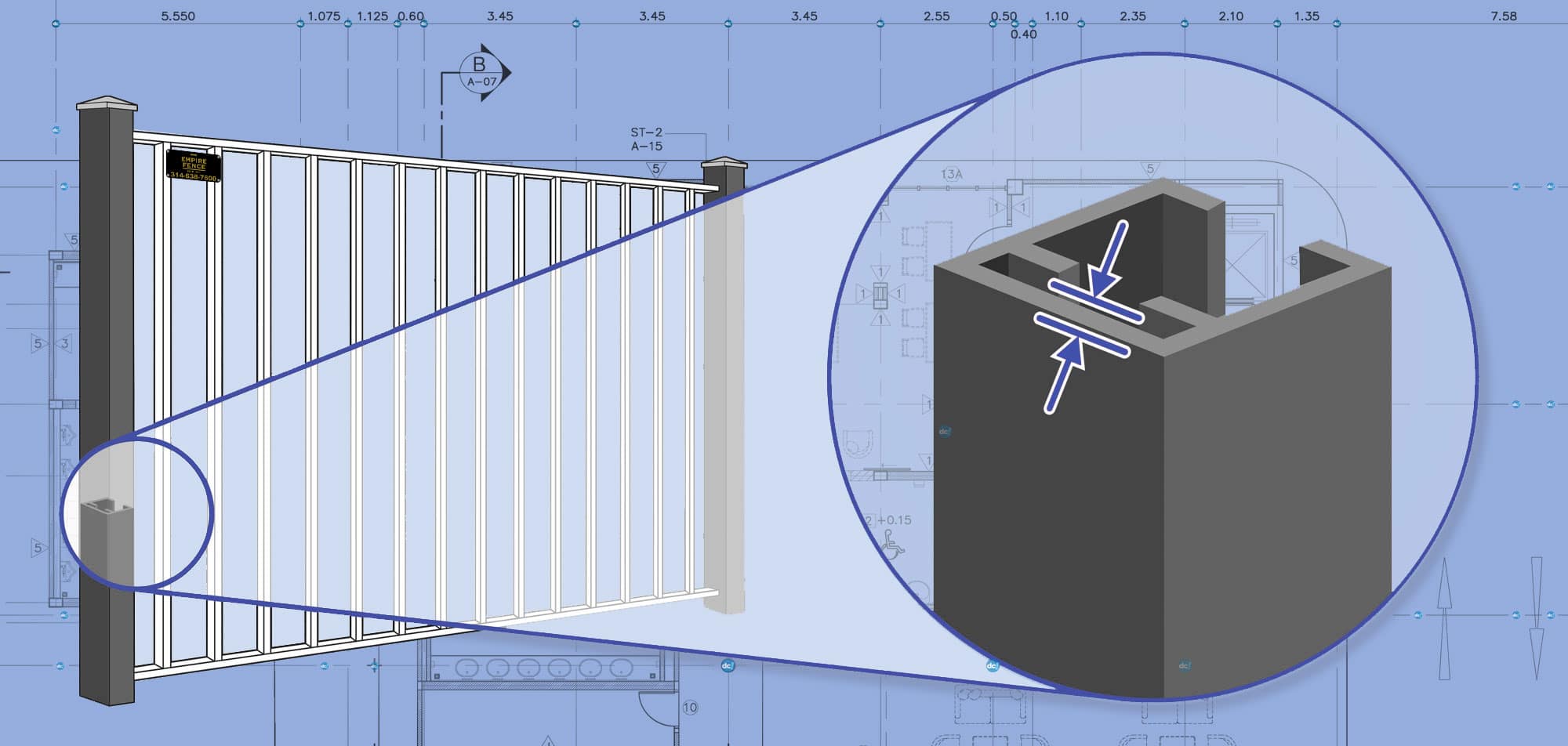 St. Louis MO Aluminum fence Posts installation company