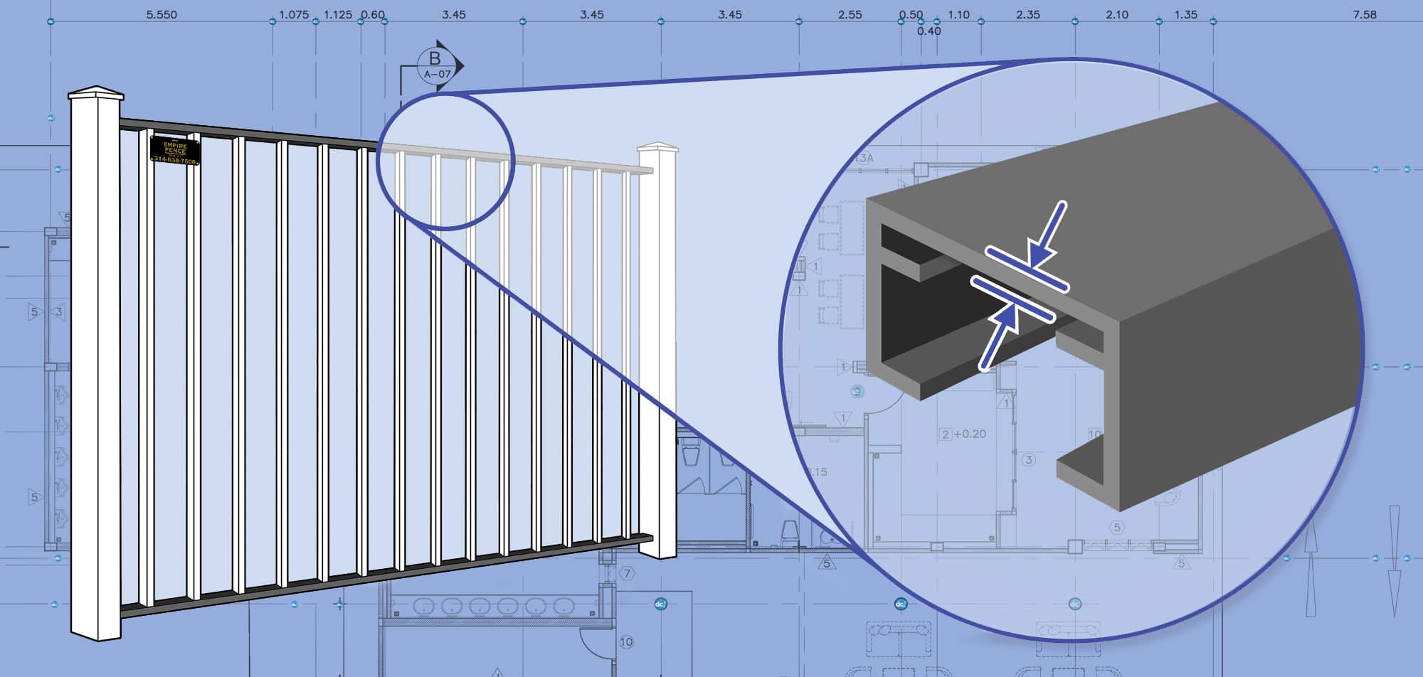 St. Louis MO Aluminum fence Rails installation company