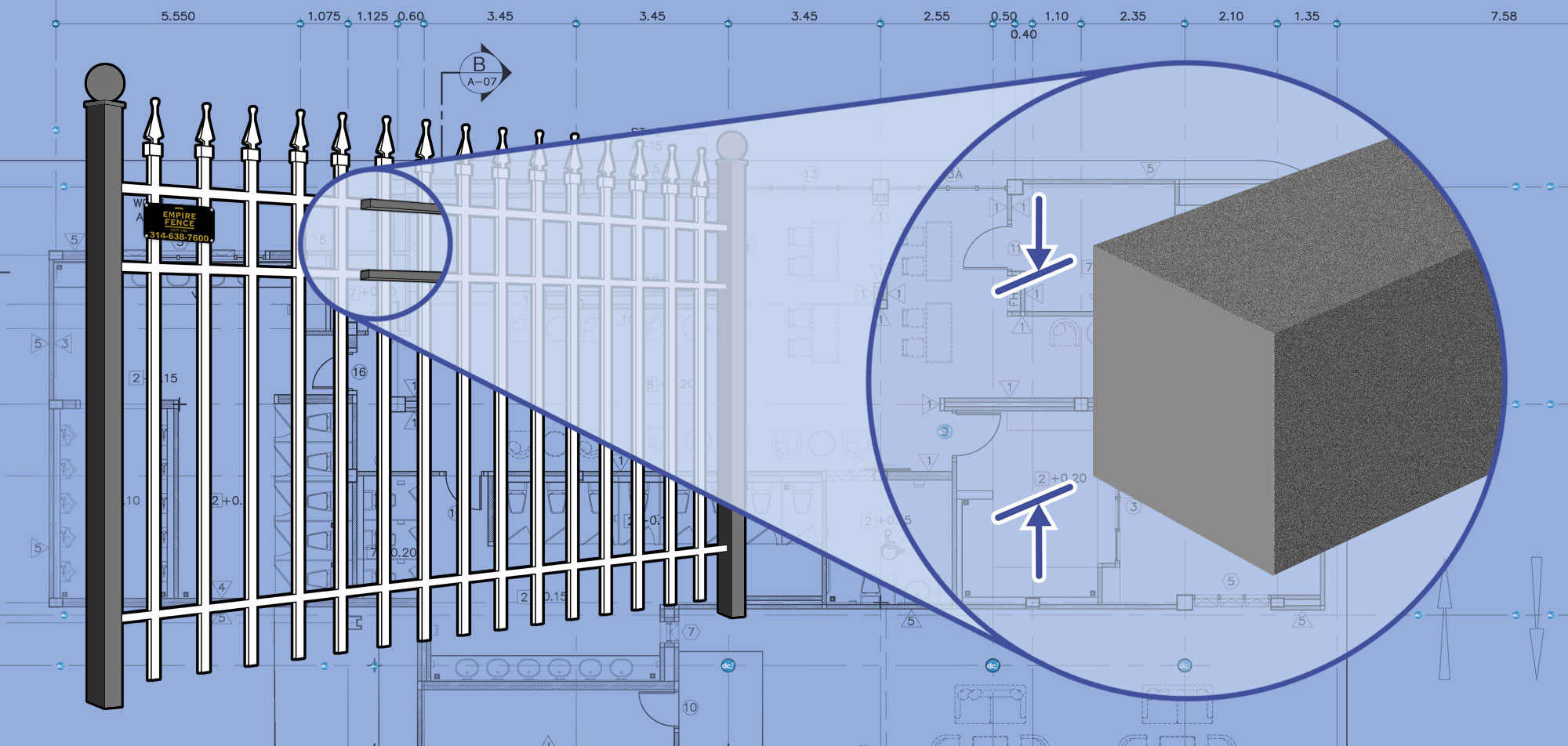 St. Louis MO Commercial Metal fence Rails installation company