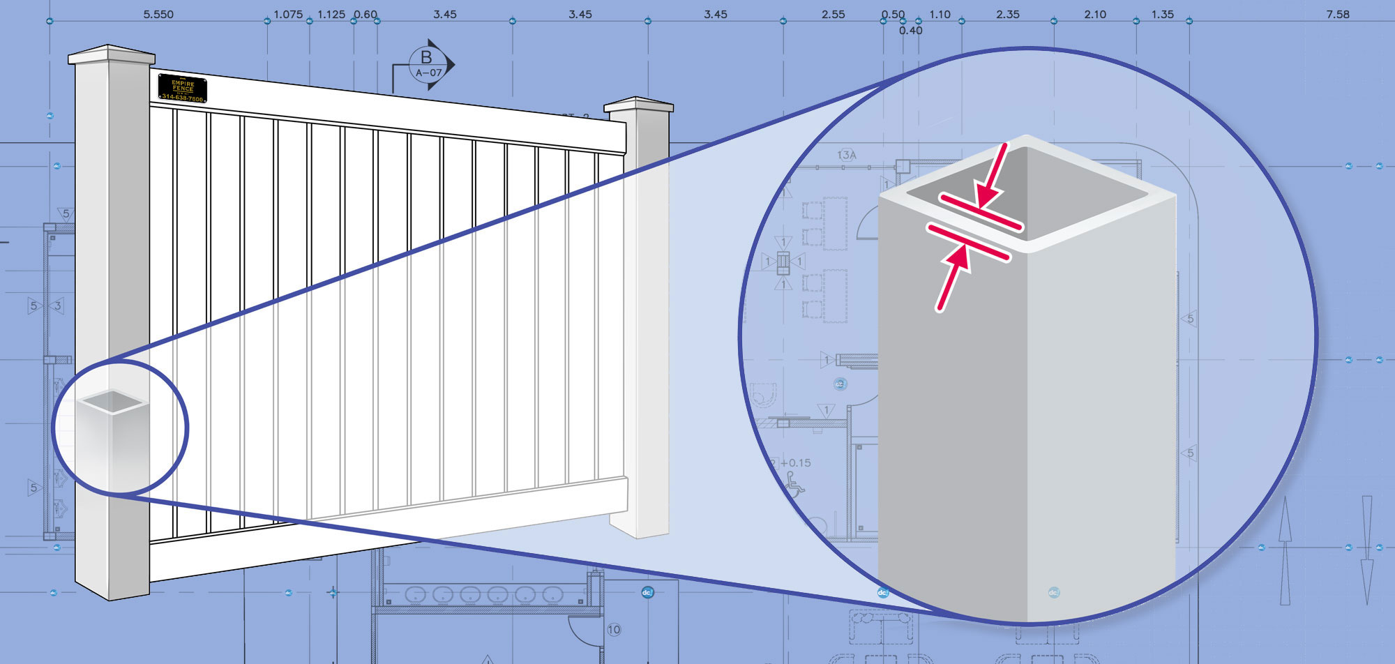 St. Louis MO Vinyl fence Posts installation company