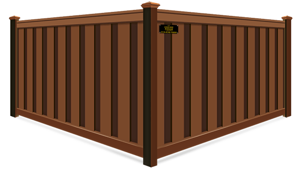 Saddle Privacy Trex fence company in St. Louis MO