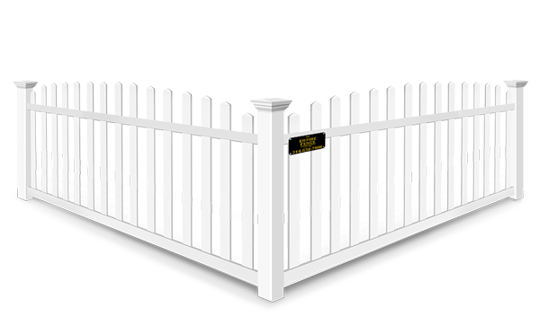 Arched picket vinyl fence contractor in St. Louis MO