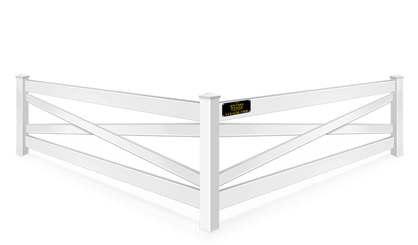 Crossbuck vinyl fence contractor in St. Louis MO