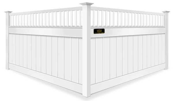 Spindle Top vinyl fence contractor in St. Louis MO