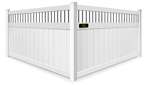 Metal Spindle Top vinyl fence contractor in St. Louis MO