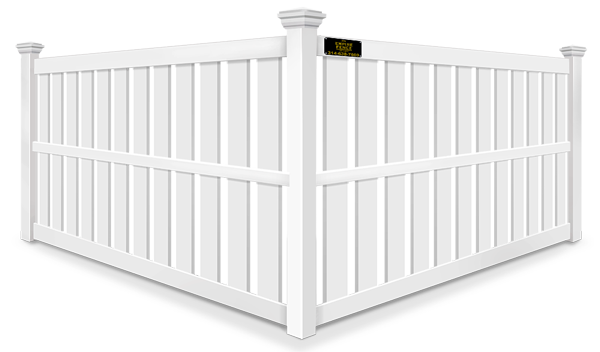 Semi-Privacy vinyl fence contractor in St. Louis MO