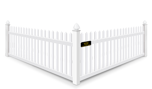Open Picket vinyl fence contractor in St. Louis MO