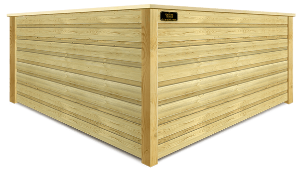 Horizontal Board On Board wood fence company in St. Louis MO