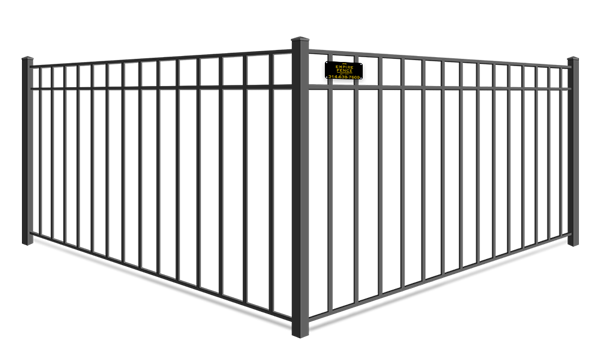 3 Rail Ornamental Steel fence company in St. Louis MO