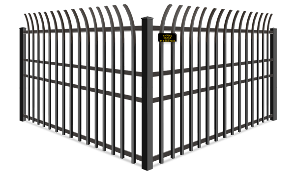 High Security Flat Top Pickets Commercial Metal fence company in St. Louis MO