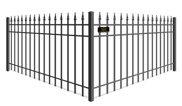 Quad Flare Ornamental Steel fence company in St. Louis MO