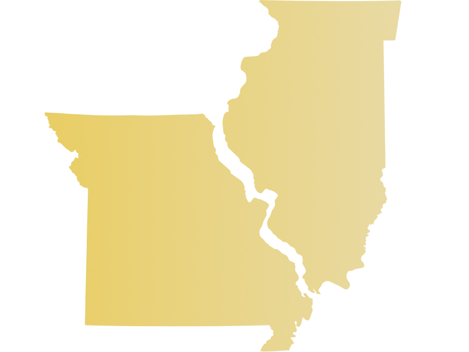 Fence company service area in St. Louis MO
